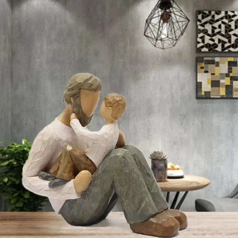Escultura Pai e Filho