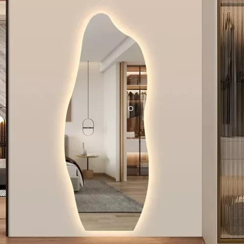 Espelho De Led Orgânico 160x60 Moderno Luxo Decorativo — detalhe